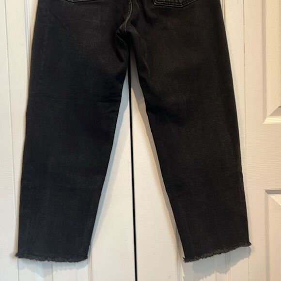 Oak & Fort Black High Rise Ankle Length Jeans Size M - Picture 7 of 9